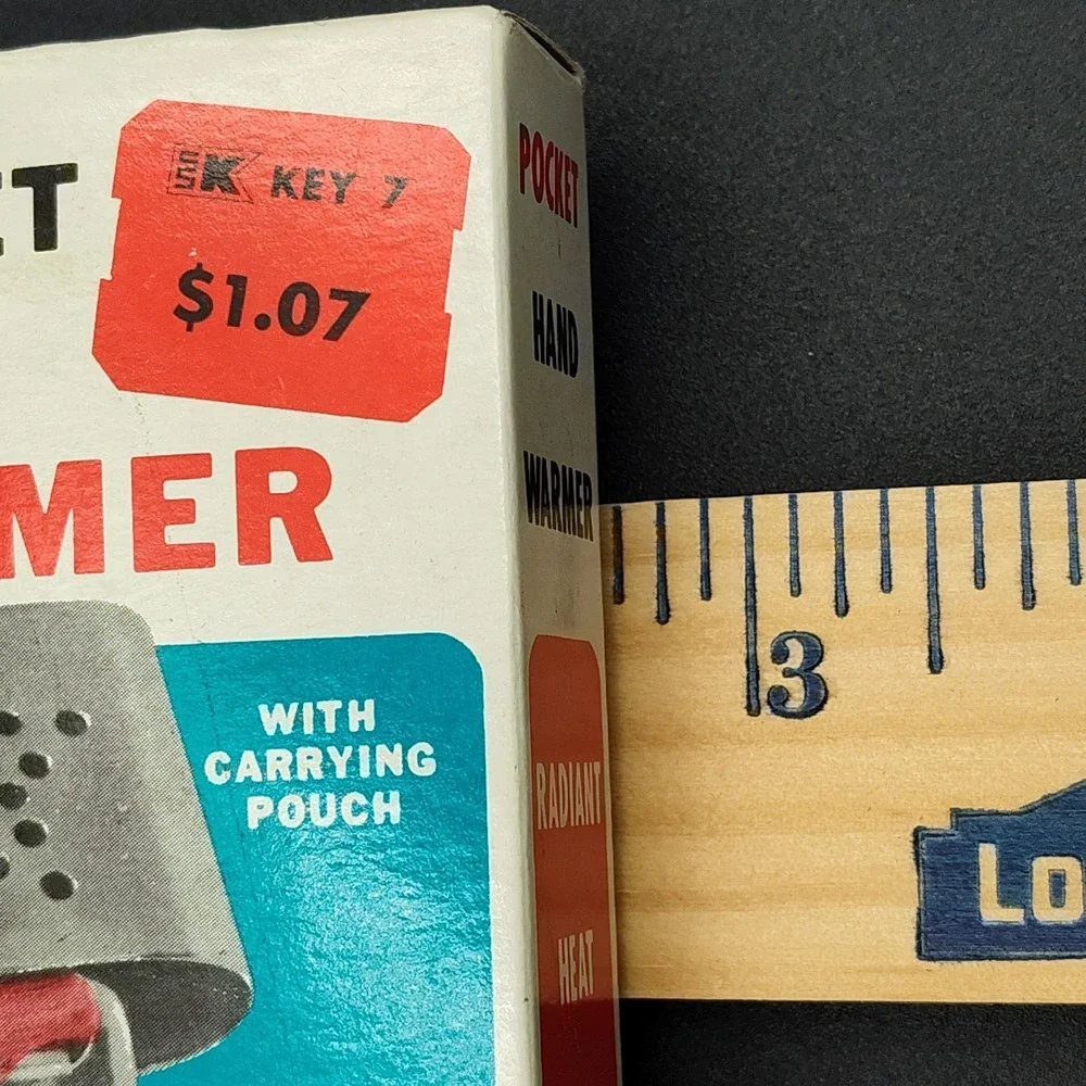 Vtg Pocket Hand Warmer Kmart 1960's Original NOT COMMON 60'S SEE BB11.5ON587